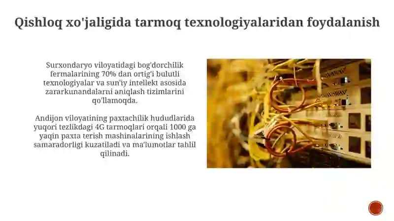 Qishloq xo'jaligida tarmoq texnologiyalaridan foydalanish 3