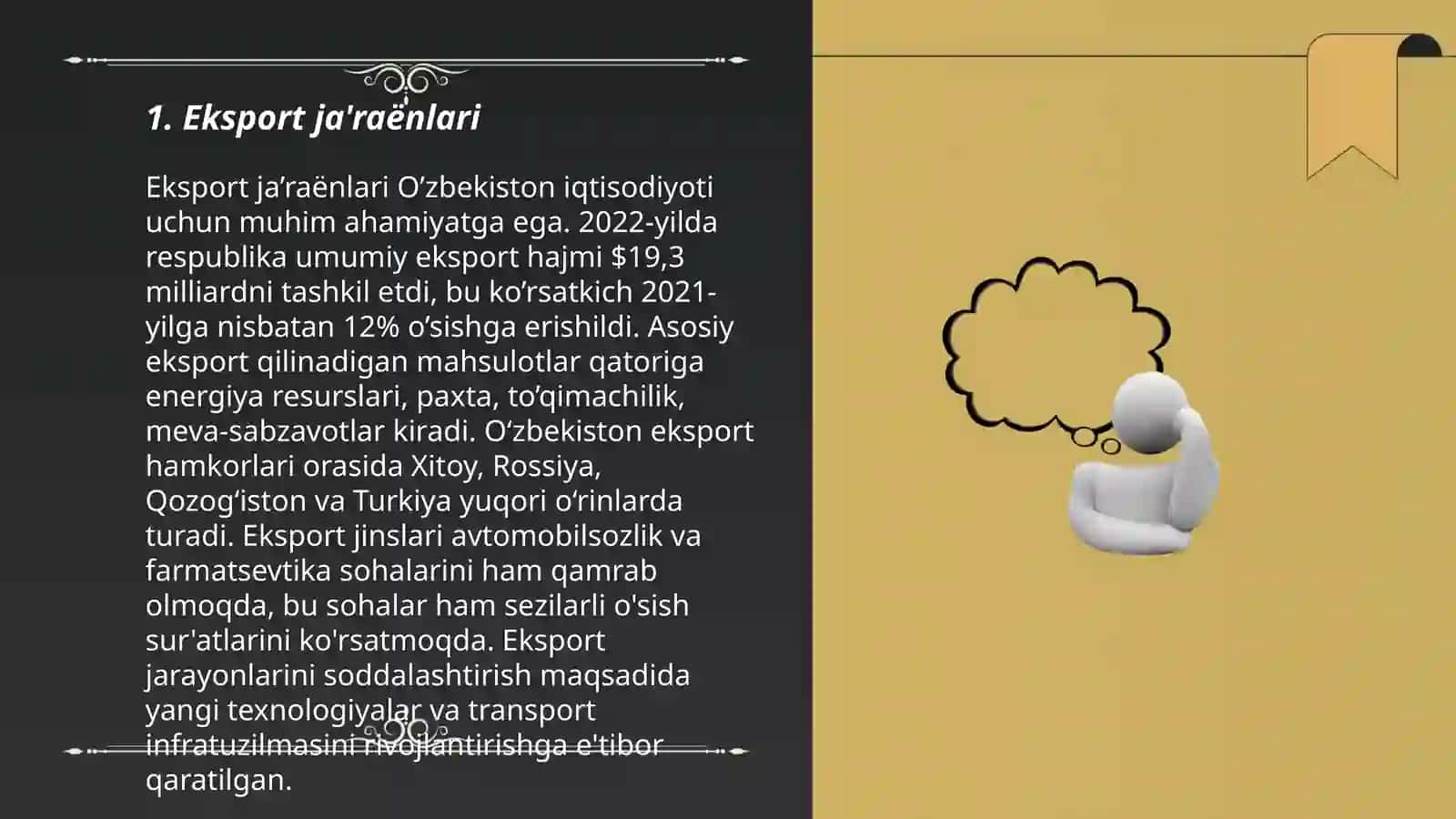 Eksport ja'raënlari 3