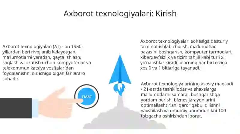 Axborot texnologiyalari: Amaliy ahamiyati va fan sifatida 3