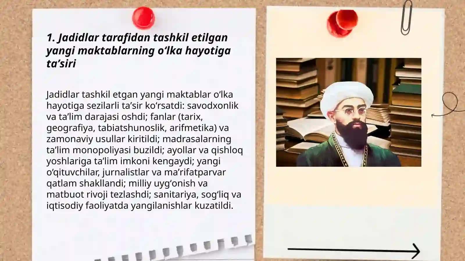 Jadid maʼrifat parvarlarining oʻlka hayotida tutgan oʻrni 3