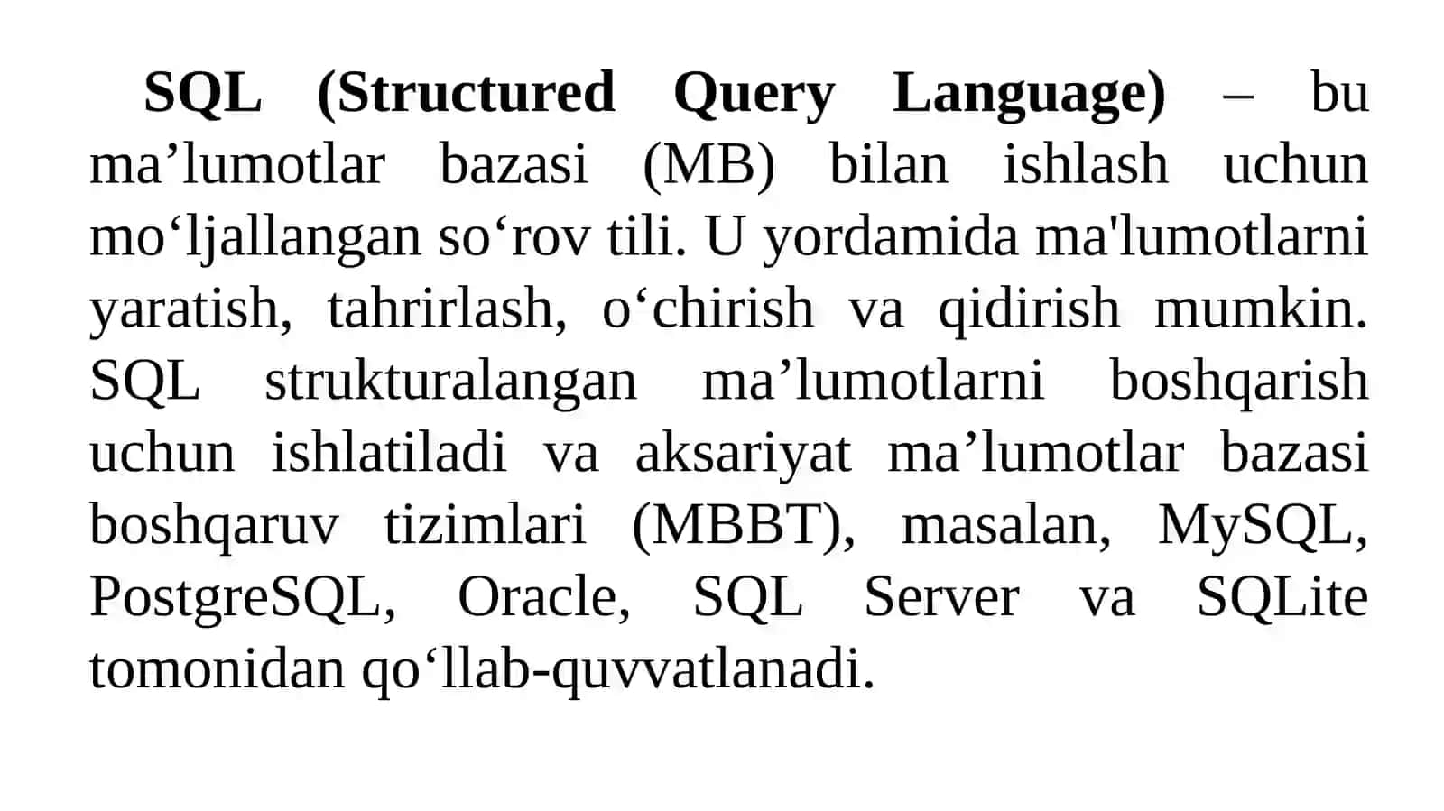 SQL so‘rov tili 3