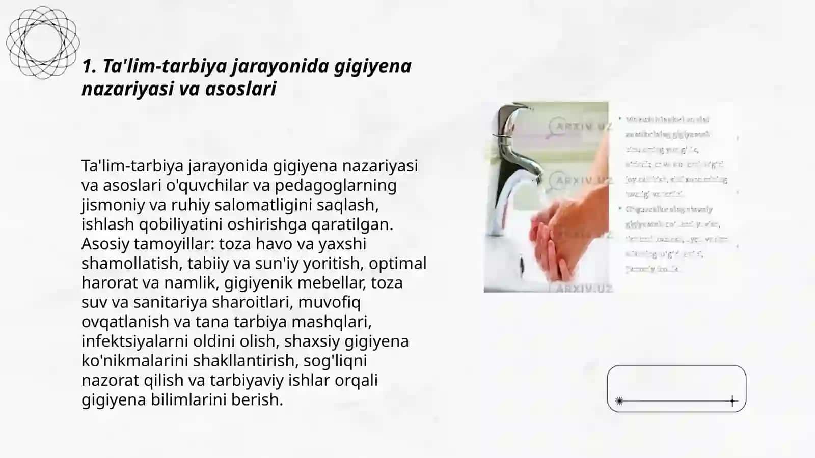 Ta'lim-tarbiya jarayonida gigiyena nazariyasi va asoslari 3