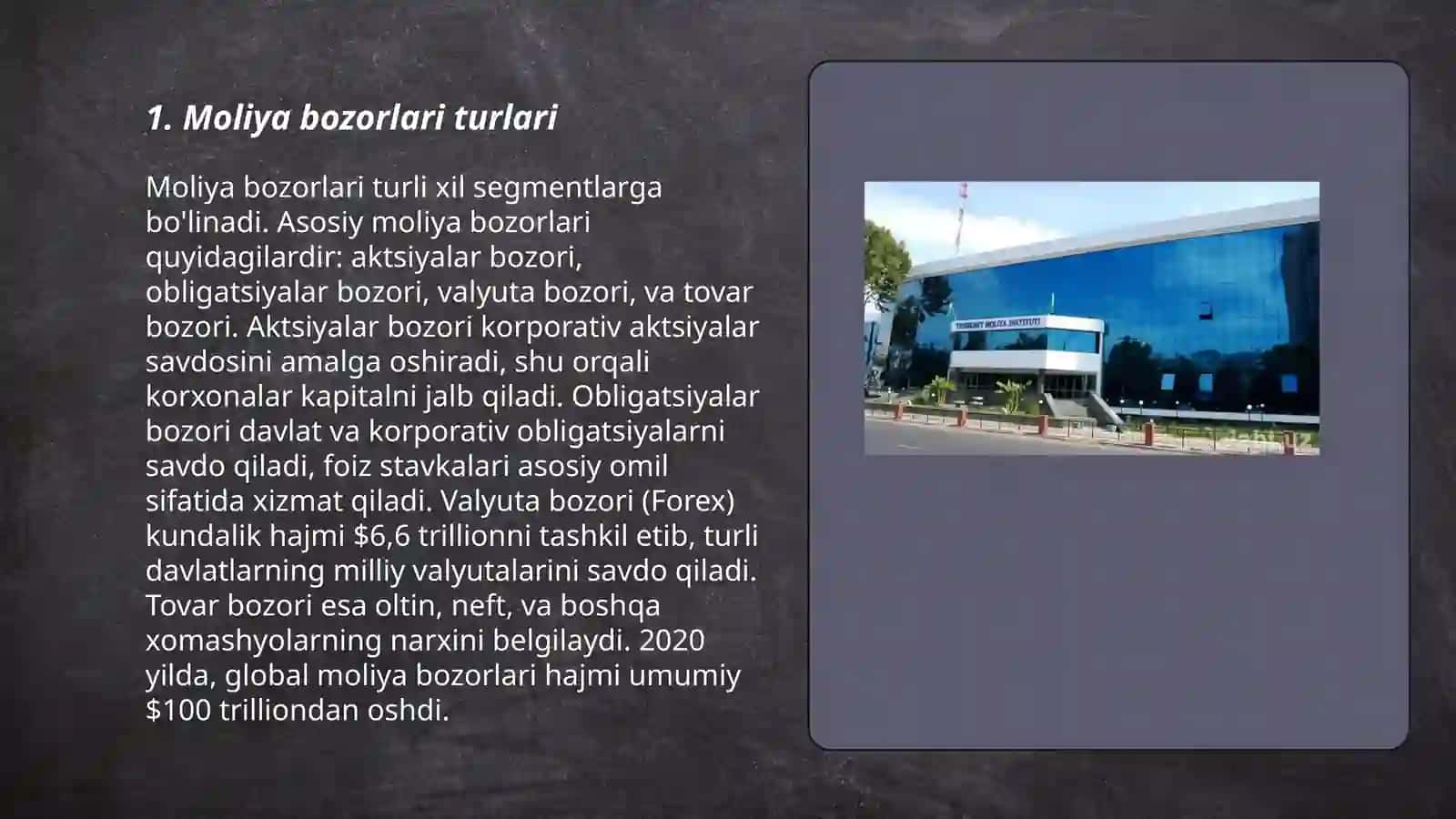 Moliya bozorlari va foiz stavkalari 3