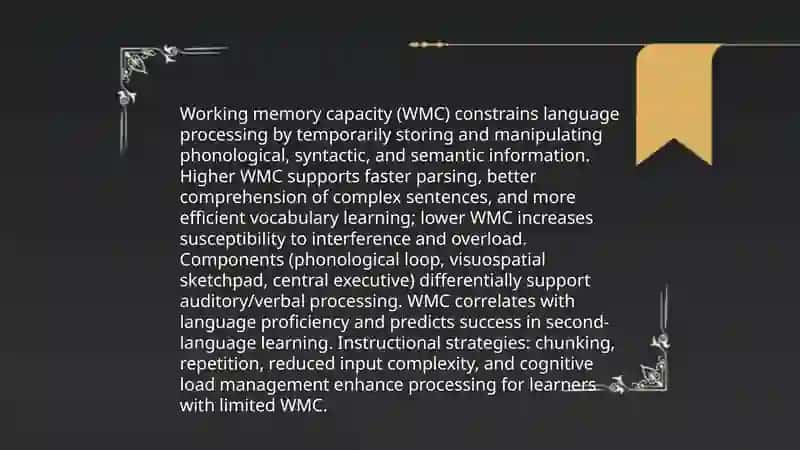 Cognitive factors in language learning 3