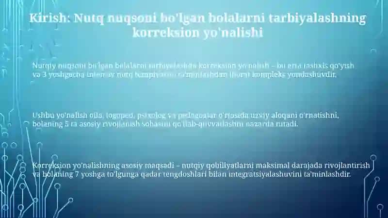 Nutqiy nuqsoni bo'lgan bolalarni tarbiyalash 3