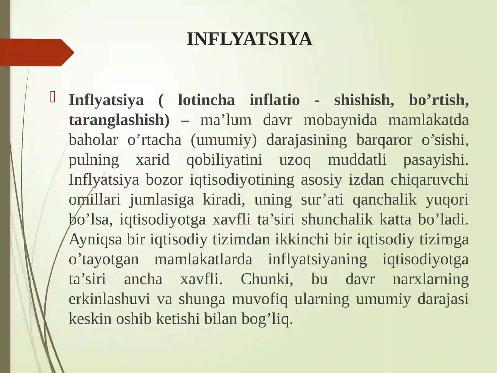 INFLYATSIYA VA INFLYATSIYAGA QARSHI SIYOSAT 3