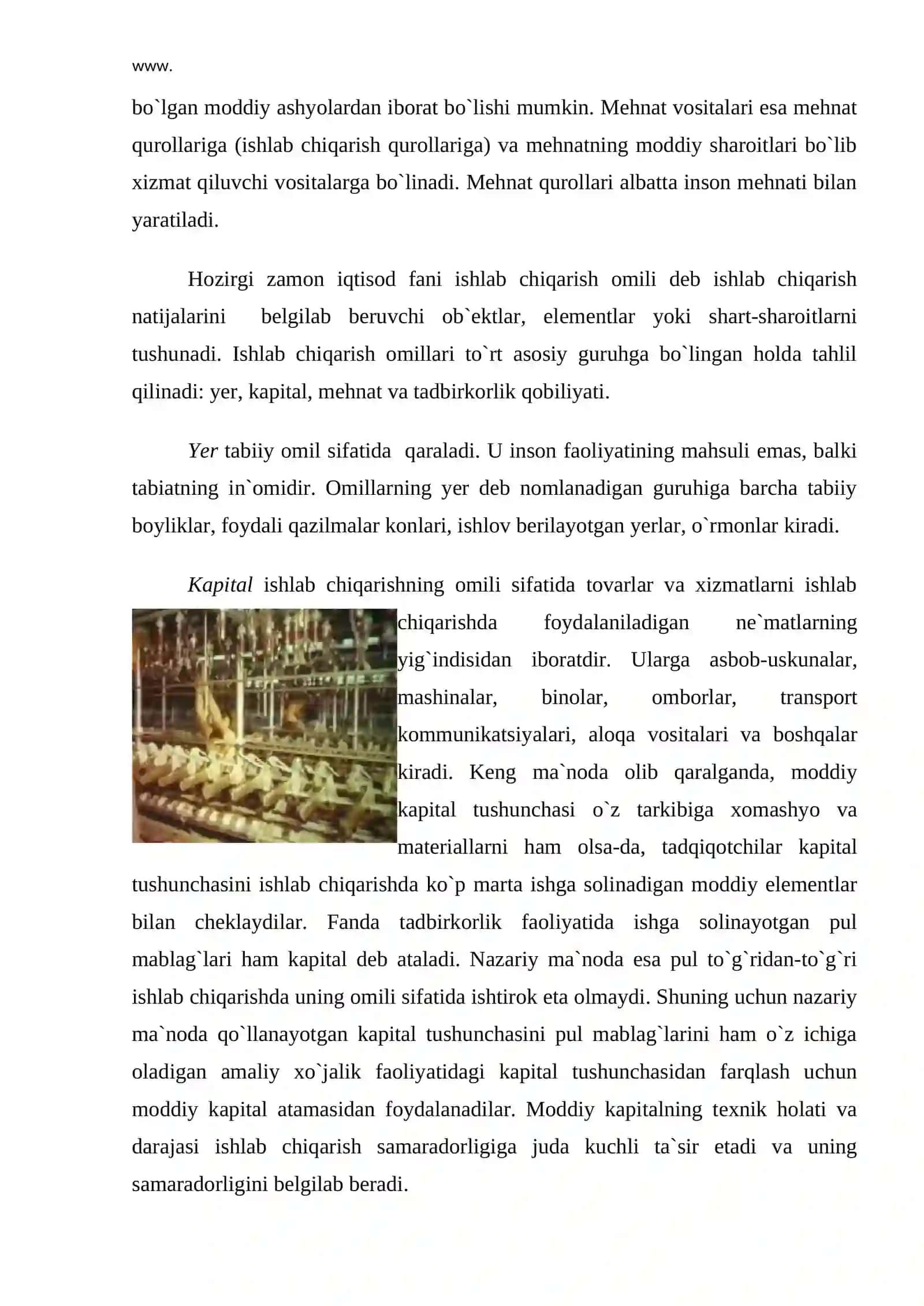 Ishlab chiqarish omillarining mohiyati 3
