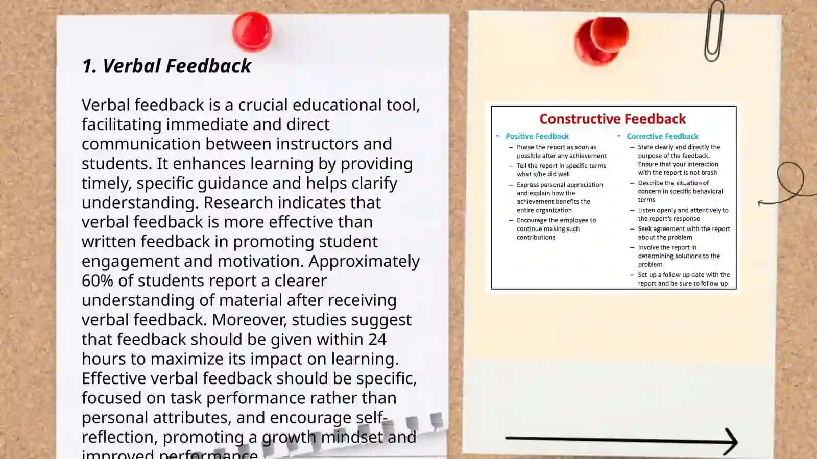 Types of feedback 3