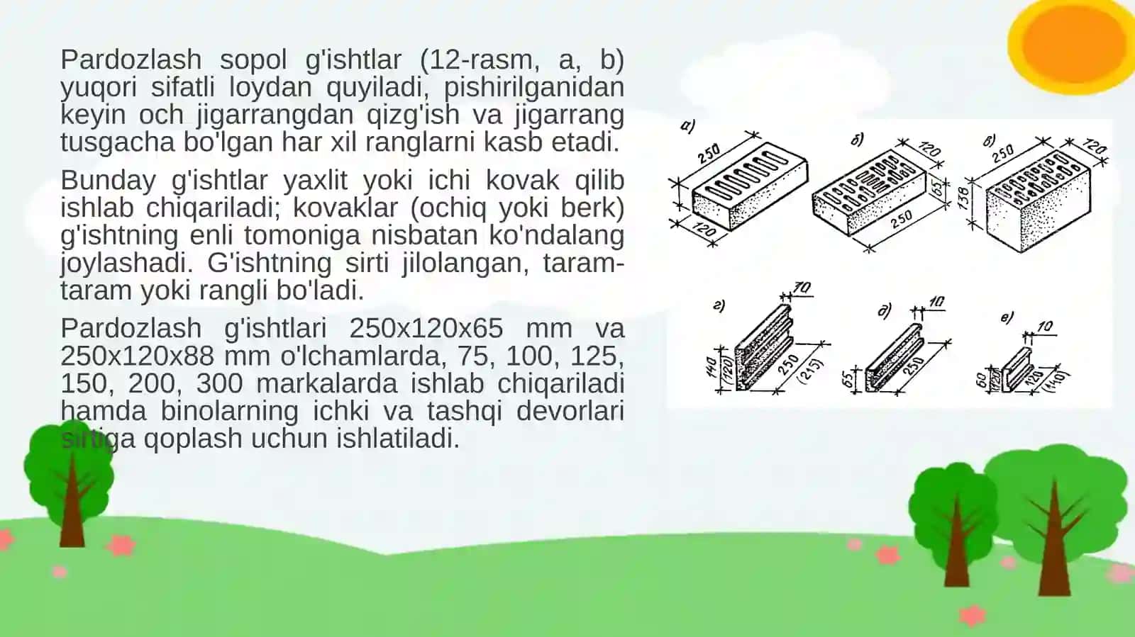 Devorbop va pardozbop tabiiy tosh materiallarini ishlab chiqarish texnalogiyasi 3