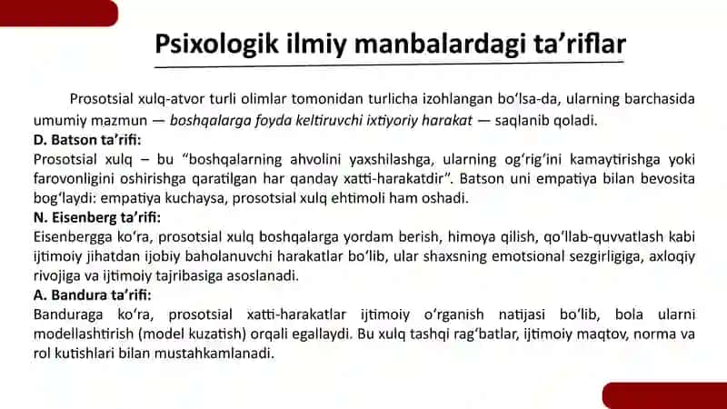 Prosotsial xulq-atvor 3