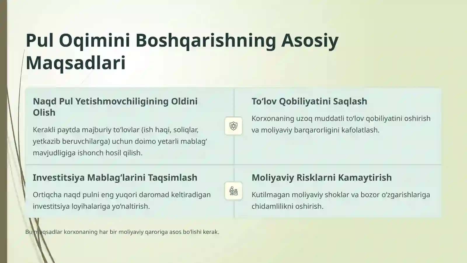 Korxona Pul Oqimlarini Boshqarish: Moliyaviy Barqarorlik Kaliti 3