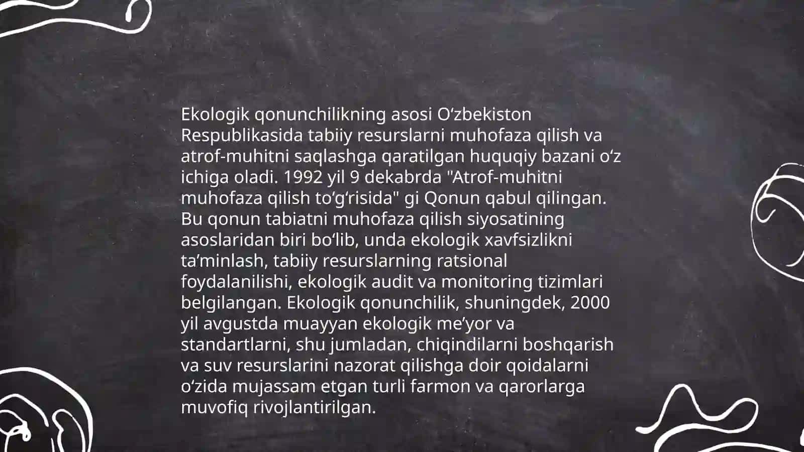 Ekologiya va tabiatni muhofaza qilish qonun va tamoyillar 3