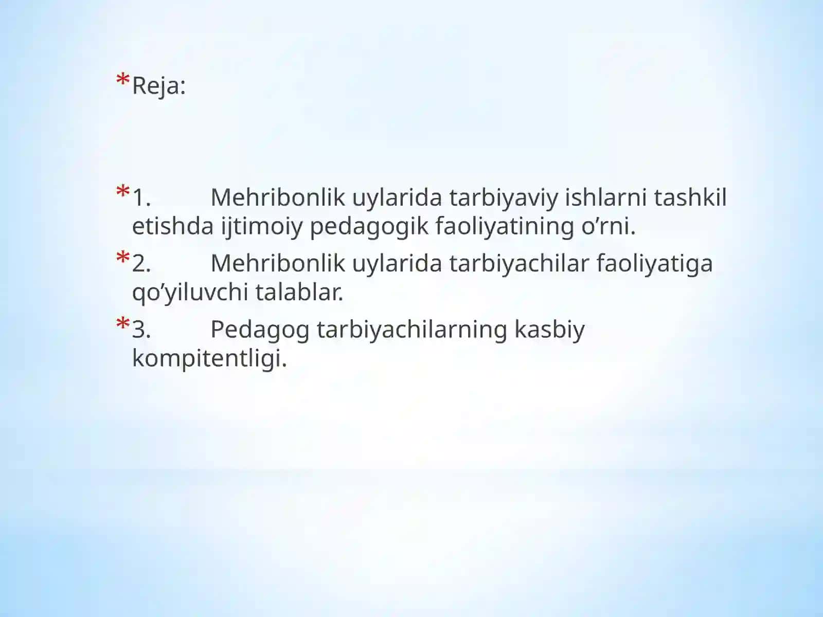 Mehribonlik uylarida tarbiyaviy ishlarni tashkil etishda ijtimoiy pedagogik faoliyatining o’rni 3