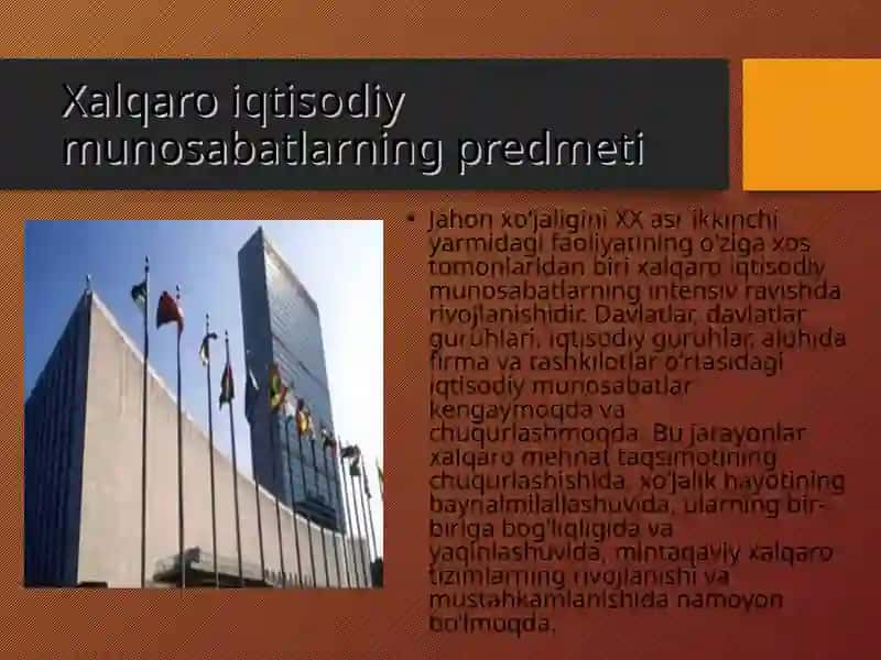 Xalqaro iqtisodiy aloqalar va integratsiya jarayoni 3