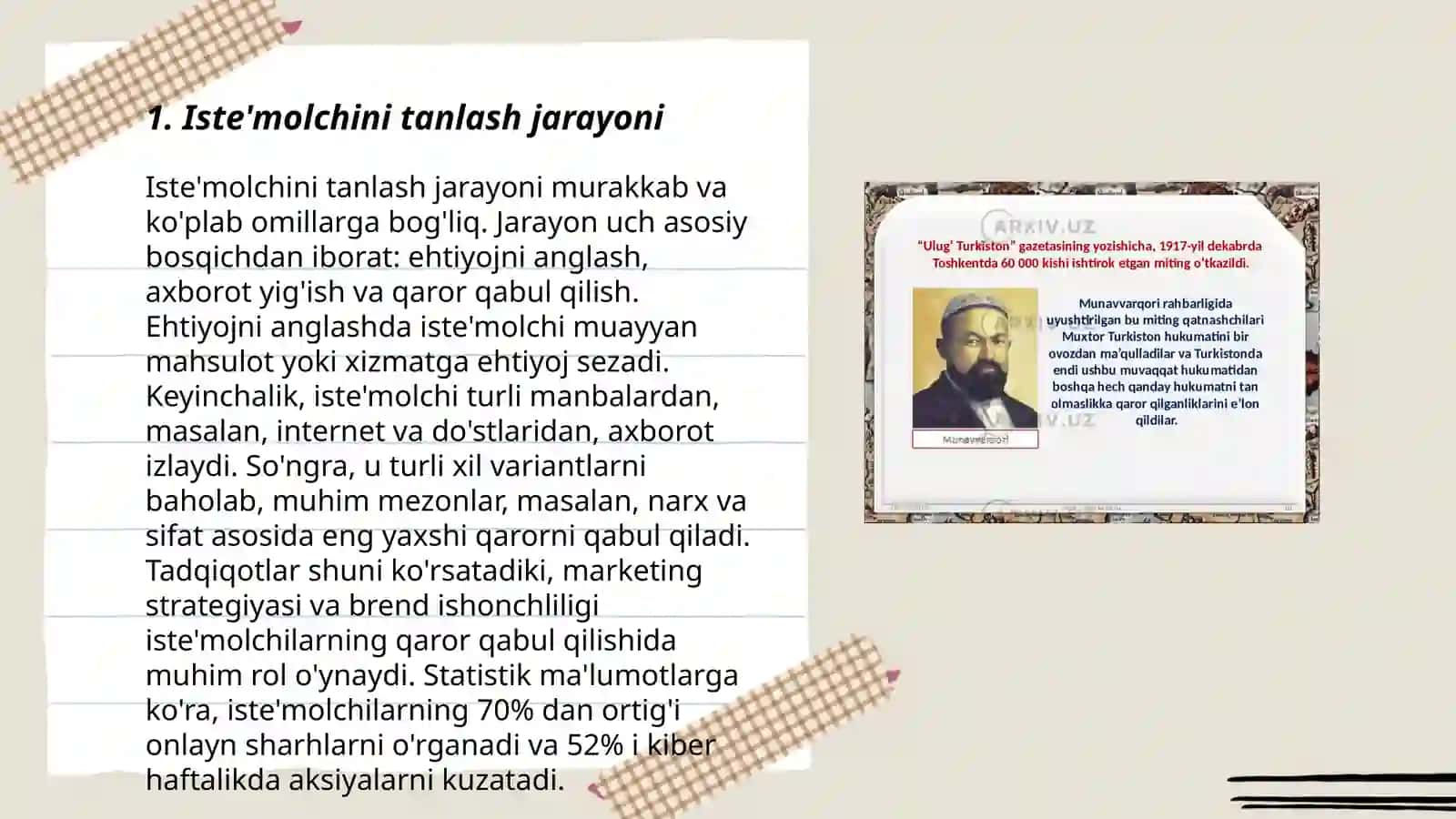 Iste'molchining bozordagi xatti harakati va uning tanlovi nazariyasi 3