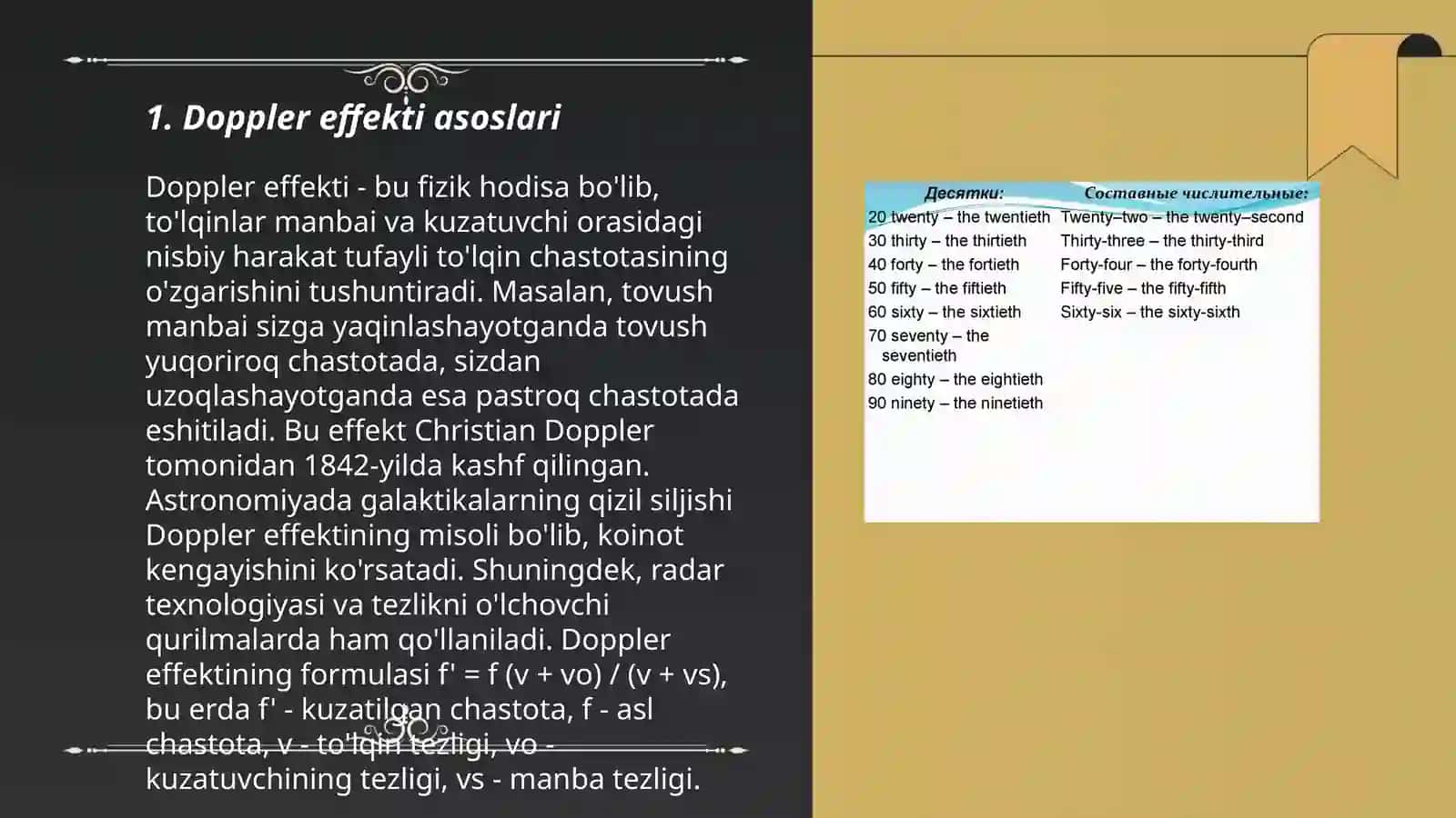 Dopler effekti va uning qoʻllanilishi 3