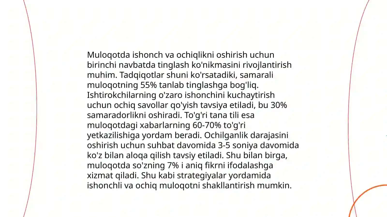 Muloqot jarayonida psixologik to'siqlarni bartaraf etish 3