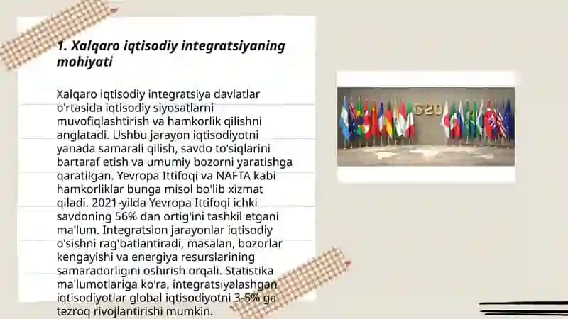 Xalqaro iqtisodiy integratsiya va xalqaro valyuta munosabatlari 3