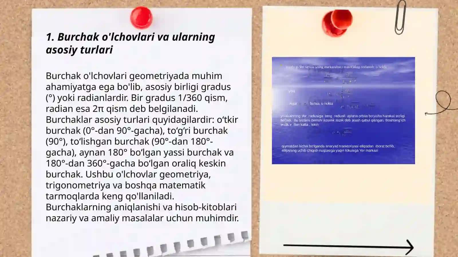 Burchak o'lchovlari va ularning asosiy turlari 3