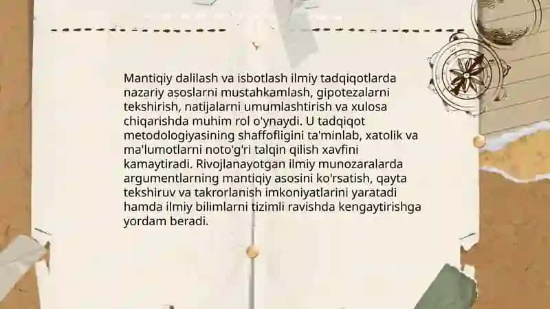 Mantiqiy Dalilash va Isbotlashning Axamyati 3