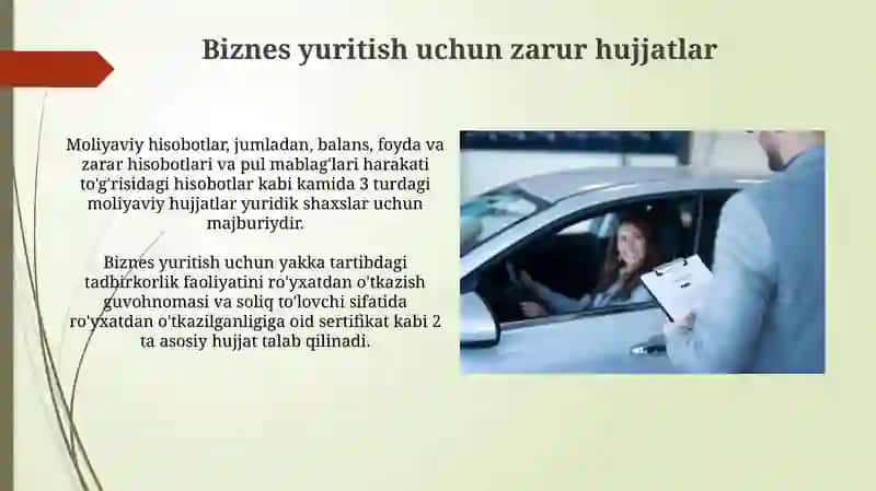 Biznes yuritish uchun zarur hujjatlar 3