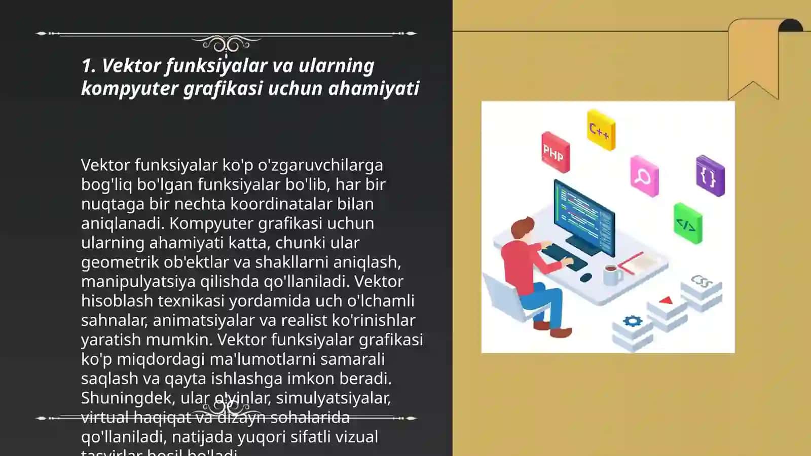 vektor funksiyalarning kompyuter grafikasidagi tadbiqlari 3