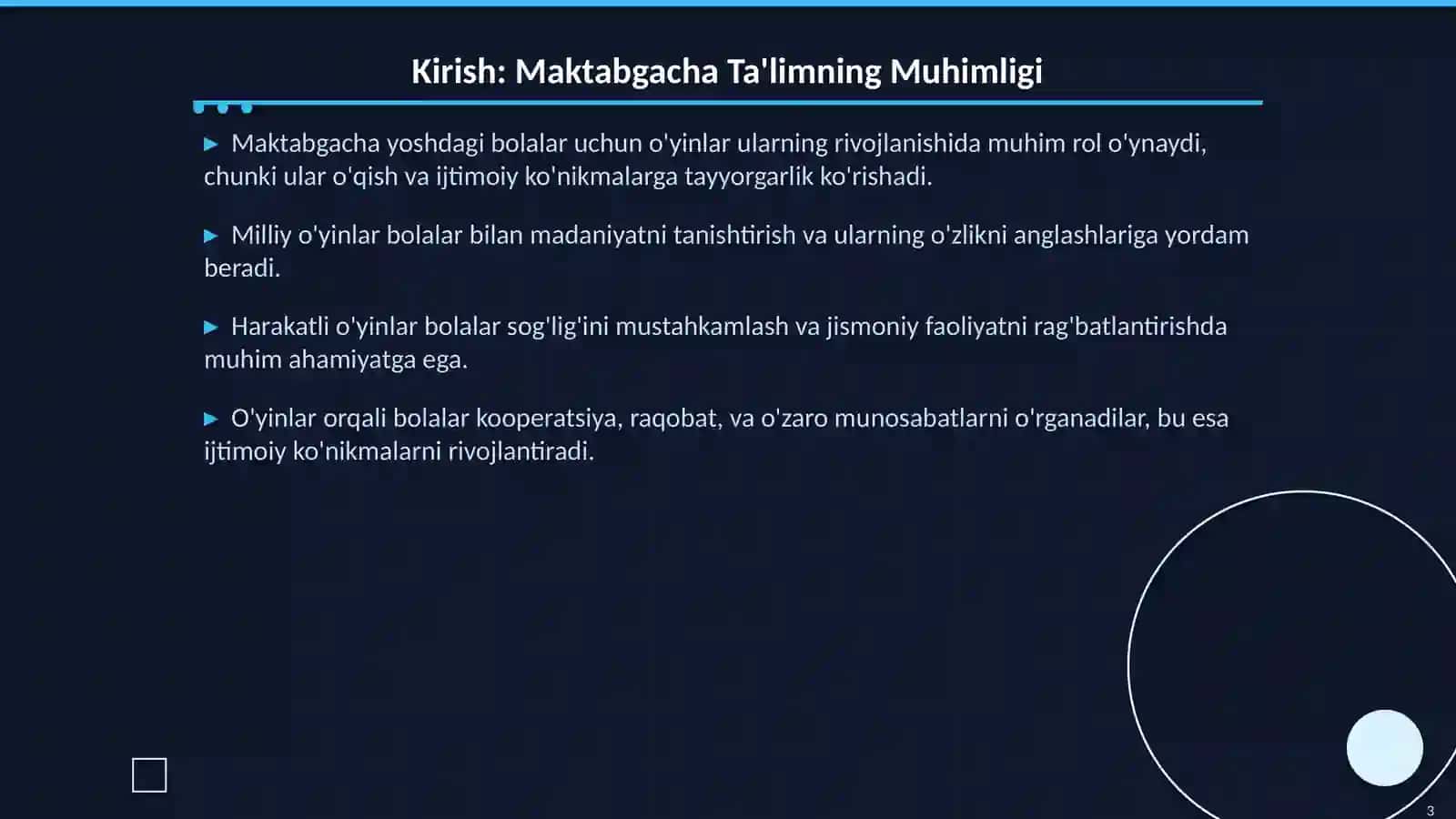 Maktabgacha Yoshdagi Bolalar bilan Milliy va Harakatli O’yinlar 3