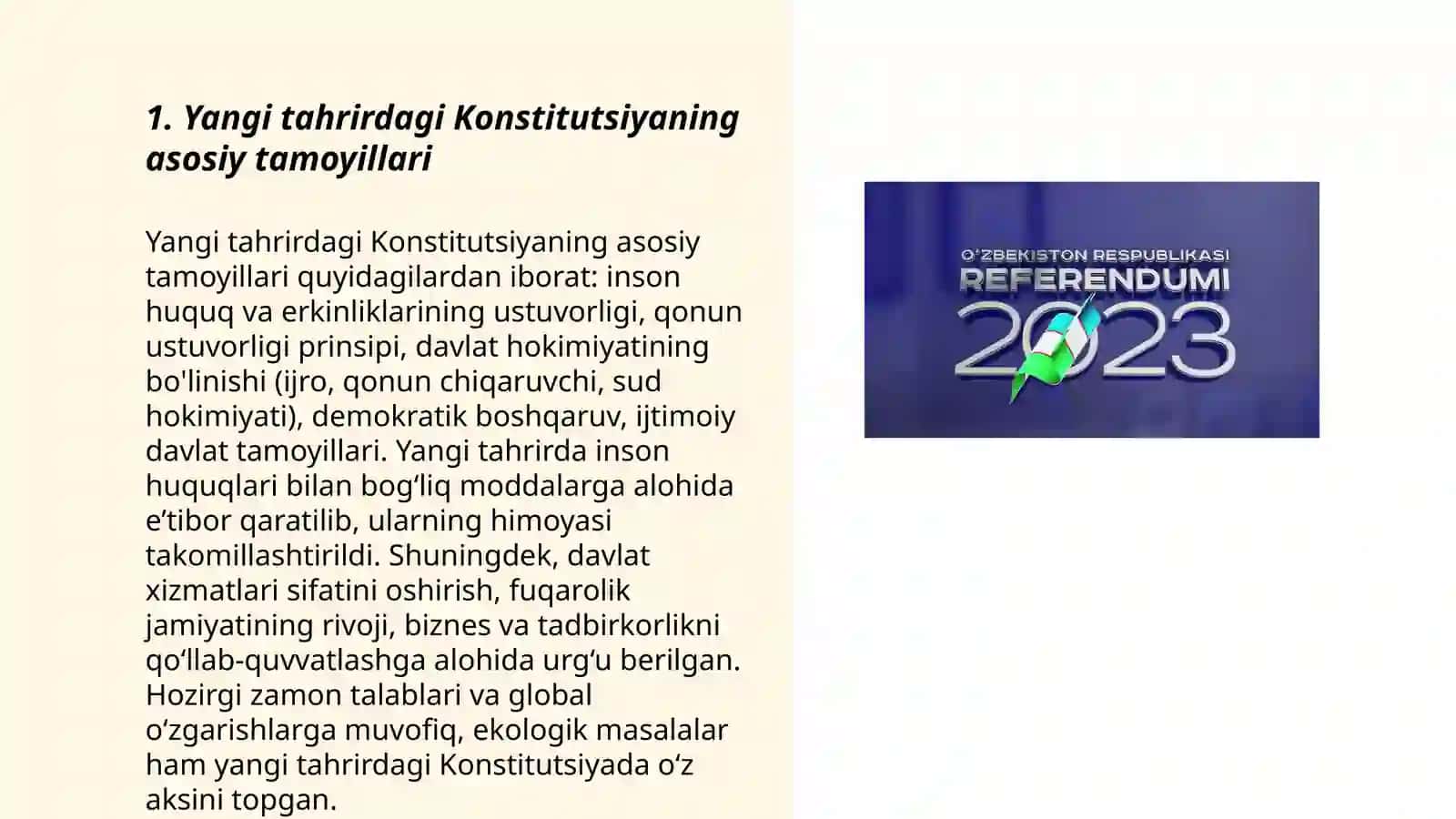 Yangi tahrirdagi Oʻzbekiston respublikasi konstitutsiyasi 3