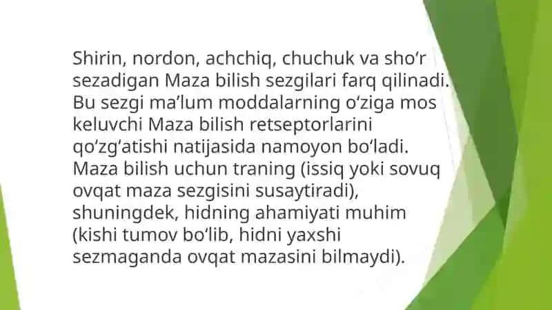 Ta’m Bilish Azolarining Funksional Anatomiyasi 3