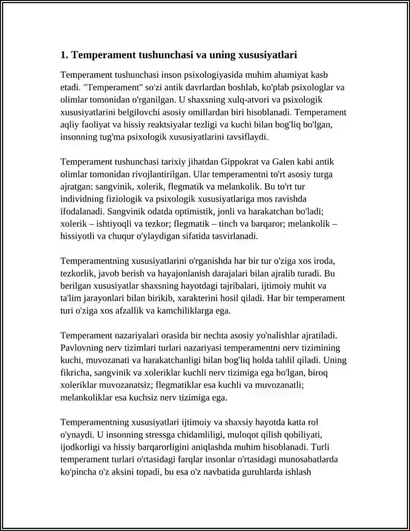 TEMPERAMENT VA UNING NAZARIYALARI 3