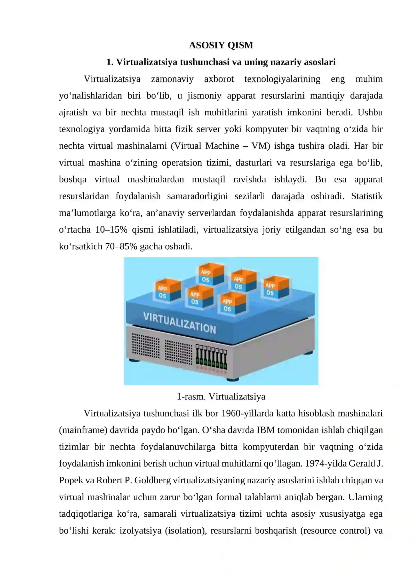 Virtualizatsiya va gipervizorlar (Type 1 va Type 2 hypervisorlar) 3