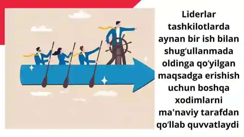 Tashkilotdagi rasmiy va norasmiy liderlarning jamoaga psixologik taʼsiri 3