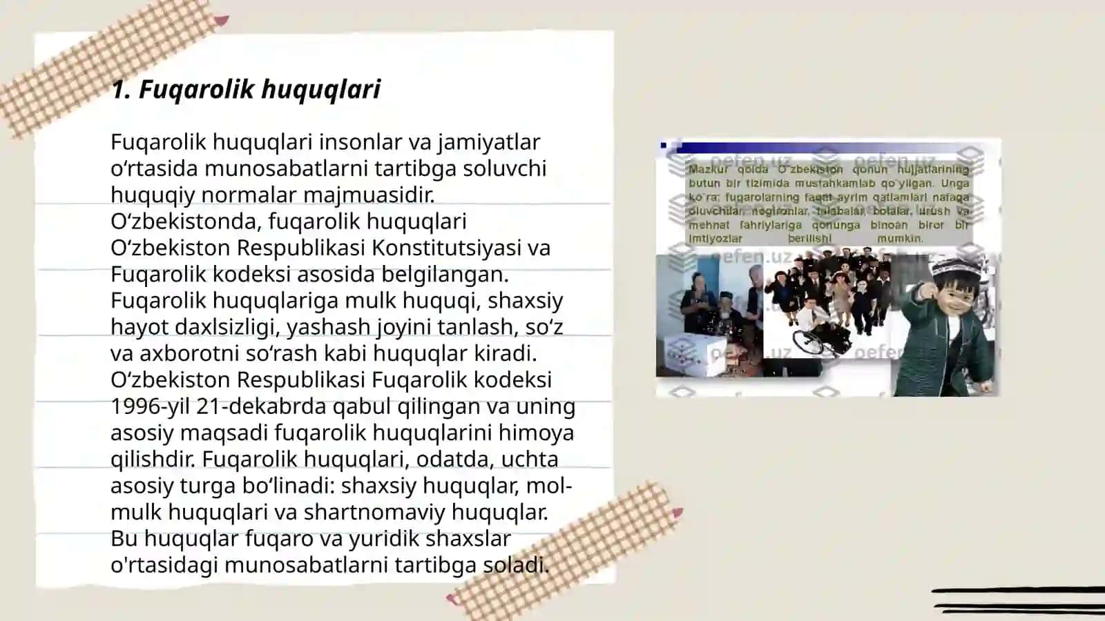 Fuqarolarning huquqlari, burchlari va erkinliklari 3