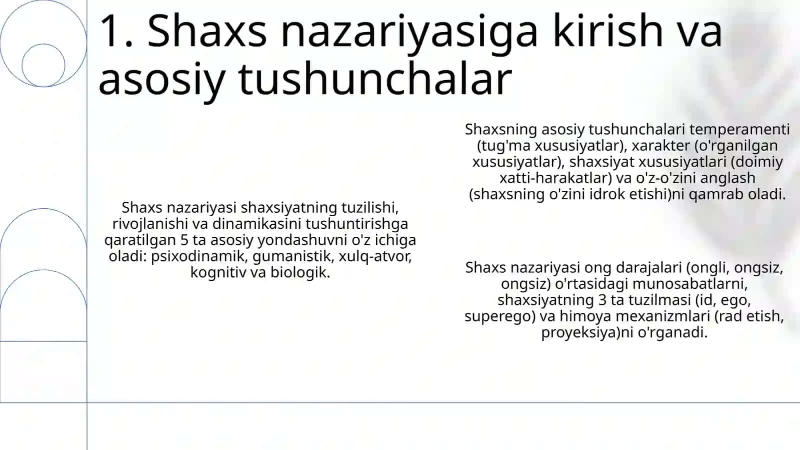 Chet el psixologiyasida shaxs nazaryasi 3