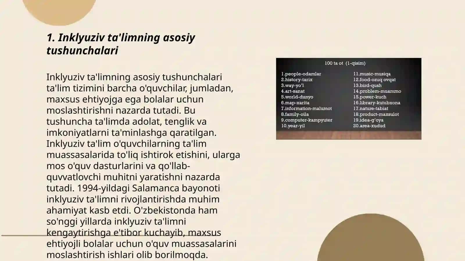 Chet elda alohida taʼlim ehtiyojlari boʻlgan bolalarning inklyuziv taʼlimi 3