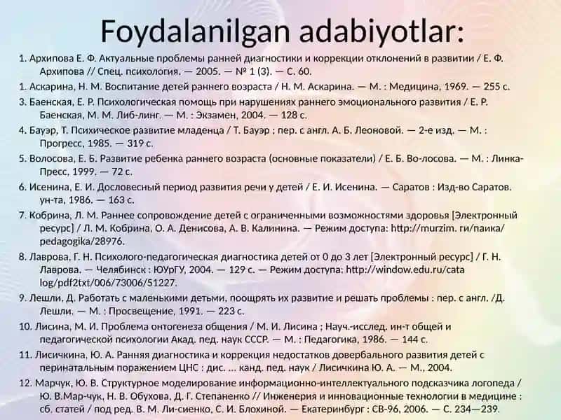 Logopedik tekshiruv daturli chayon doshuv 3