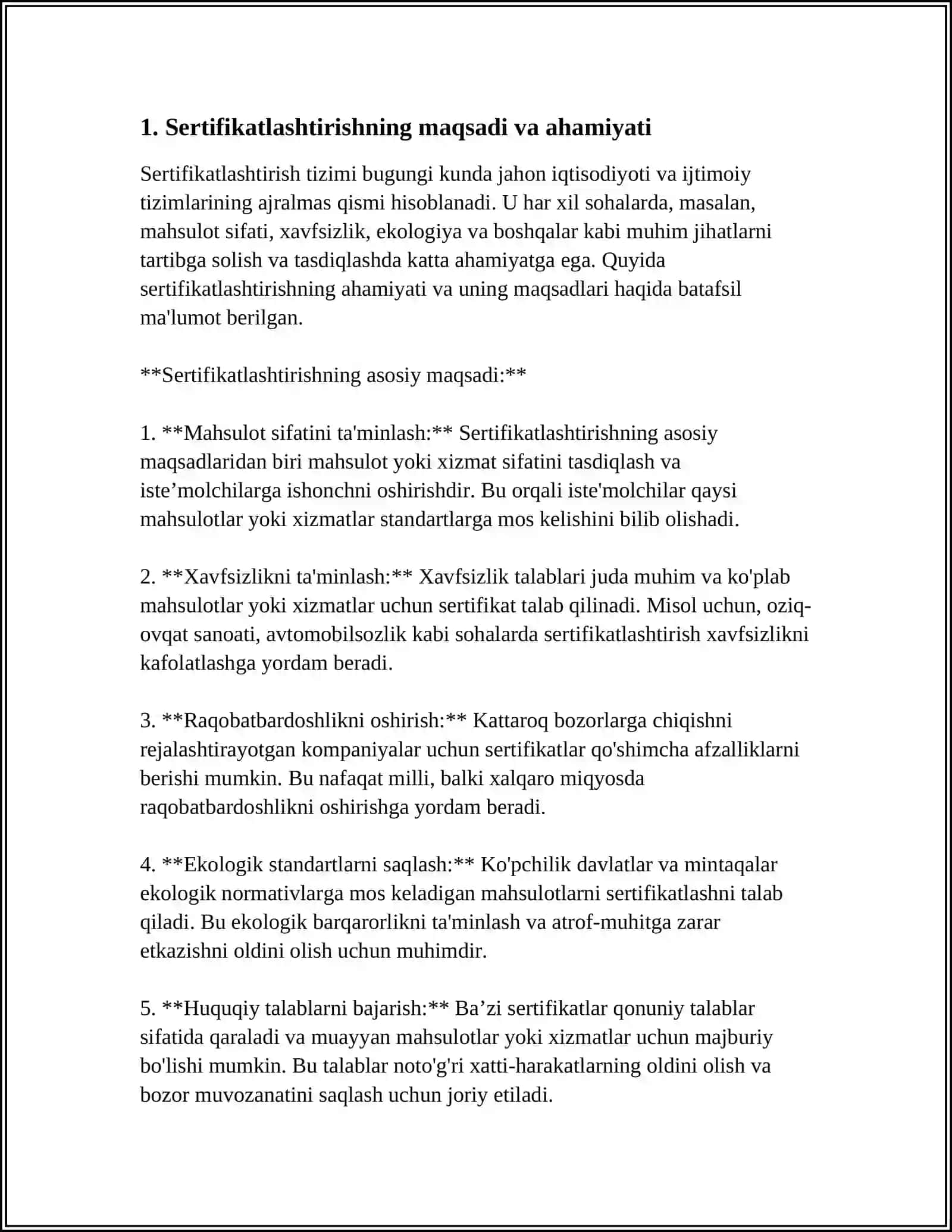 Sertifikatlashtirishning O'rganish Tartibi 3