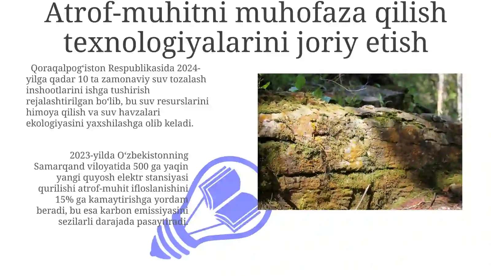 Antropogen emissiyalarining biosferaga salbiy taʼsirini kamaytirish yoʻllari 3