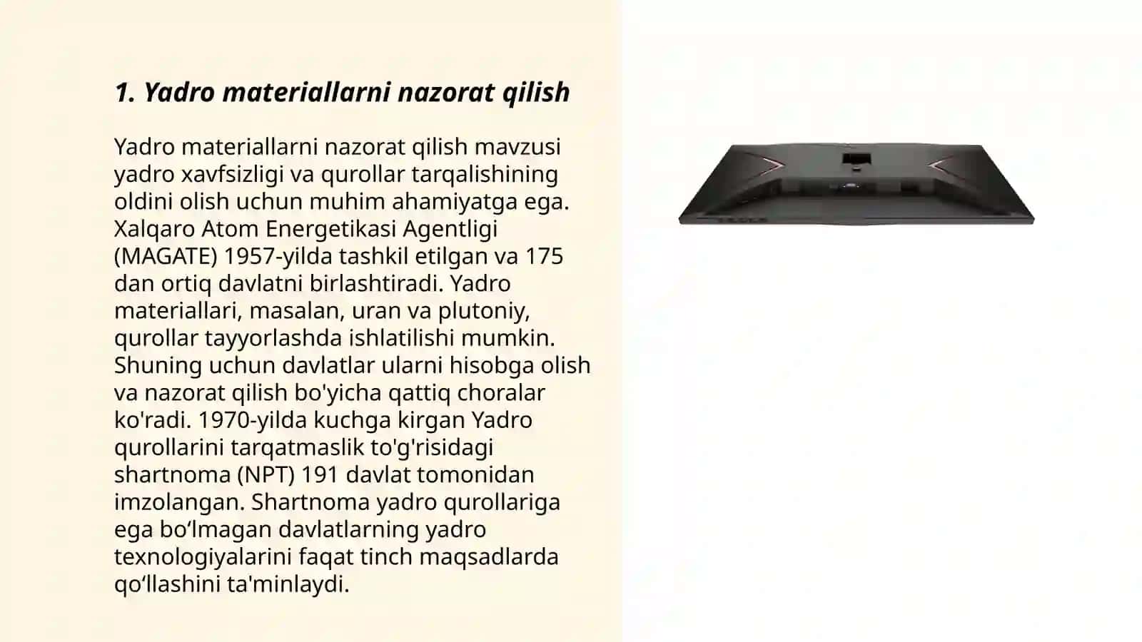 Yadro materiallarni nazorat qilish 3