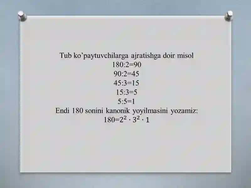 Matematikadan misollar 3