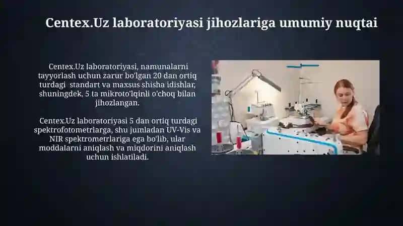 Centex.Uz Sifat Ko'rsatkichlarini Aniqlash Laboratoriyasi 3