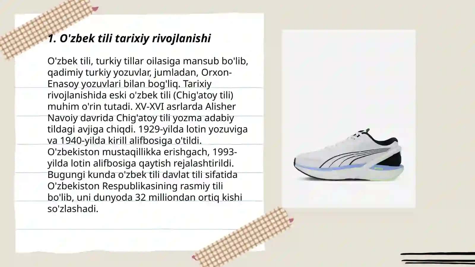 O'zbek tili va uning tillar tizimidagi o'rni 3
