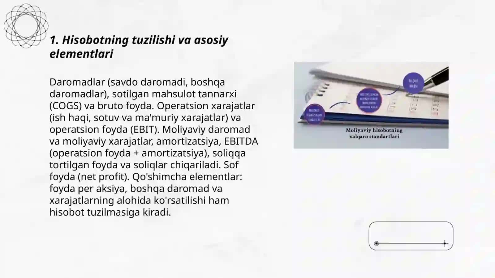 Moliyaviy natijalar to'g'risidagi hisobotning tahlili 3