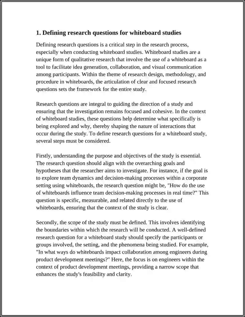 Research Design, Methodology and Procedure in Whiteboards 3