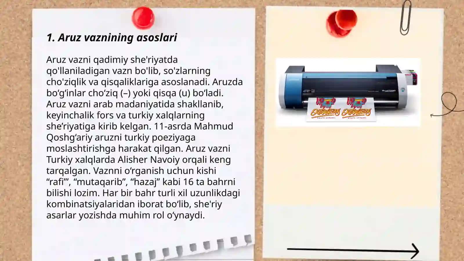 Aruz vazni qoidalari: ritmik birliklar 3