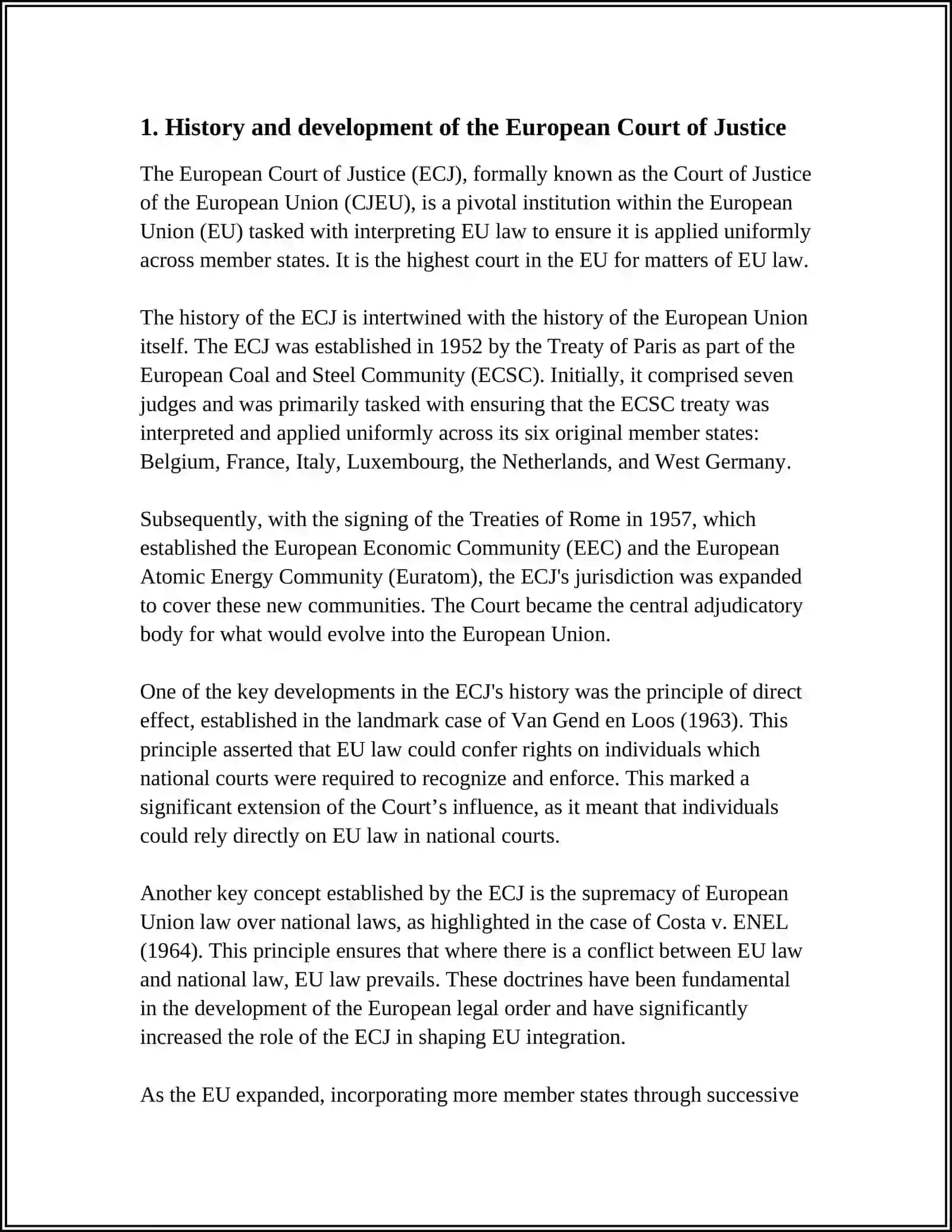 MUSTAQIL ISH Theme: EUROPEAN COURT OF JUSTICE 3