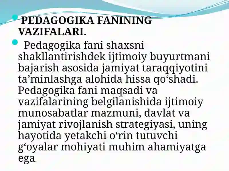Pedagogika fanining predmeti, tadqiqot metodlari 3