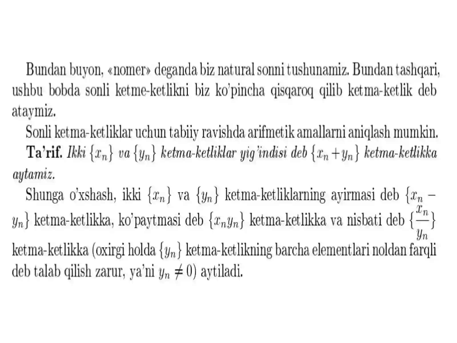 Sonlar ketma ketligi 3