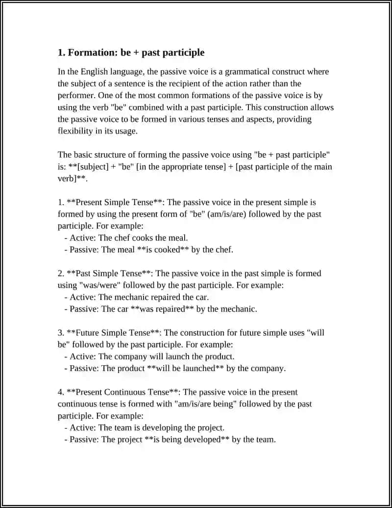 PASSIVE VOICE 3