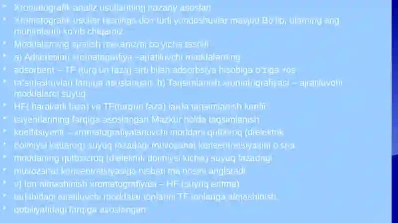 Ion Almashinish Xromatografiyasi 3